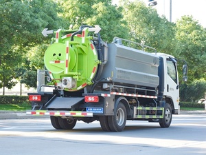 Camion d'aspiration des eaux usées haute pression Foton, véhicule de nettoyage des égouts à haute pression, machine de nettoyage des égouts à jet d'eau - Product Image 5