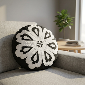Coussins de méditation Patchwork Broderie Look Différent Motif Coque de sarrasin Remplissage Coussin durable - Product Image 2