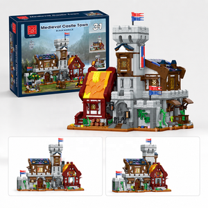 Juego de Bloques de Construcción 3 en 1, Castillo Medieval, Ciudad Moderna, con Luz LED, 1780 Piezas, Rompecabezas de Plástico ABS para Adultos y Adolescentes - Product Image 3