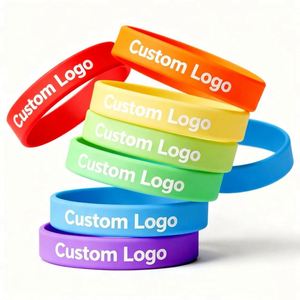 Bracelets en caoutchouc écologiques personnalisés pour cadeaux promotionnels, bracelets en silicone - Product Image 4