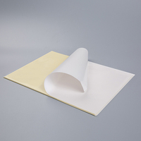Matériau d'étiquetage pour bande de roulement de pneu en feuille PET blanc laiteux 25 microns, doublure jaune 80 g/m² pour surfaces rugueuses, rappel d'adhérence.