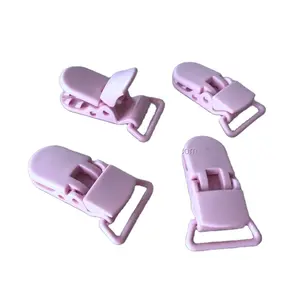 Ivoduff produce clip per bretelle in plastica colorata per abbigliamento, clip per ciuccio per bambini