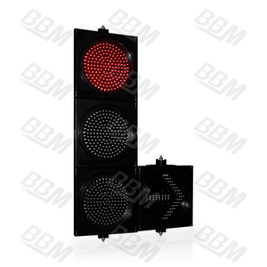 Signalisation routière LED à boule rouge et verte de 300 mm pour allée - Product Image 2