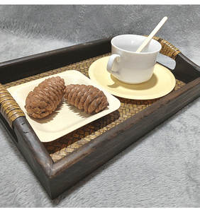 Atacado Premium Natural <span class=keywords><strong>Party</strong></span> Food Custom Poplar Square Placas descartáveis de madeira para restaurantes - Product Image 5