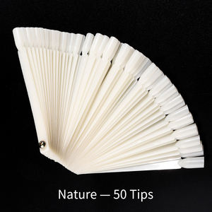 Placa de muestra <span class=keywords><strong>para</strong></span> uñas postizas, ventilador de puntas de tarjeta de Color, <span class=keywords><strong>plantillas</strong></span> naturales transparentes, herramientas de diseño de exhibición - Product Image 6