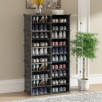 Zapatero Moderno de 10 Niveles, Estilo Nórdico Simple, Ultrafino, de Lujo Ligero, para Sala de Estar, Entrada, Extensible, Mueble para el Hogar, Hotel, Gimnasio