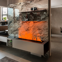 Console TV pour la décoration du salon, cheminée électrique à atomisation, flamme réaliste, humidificateur sans chaleur