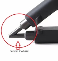 Fer à lisser pour extensions de cheveux à contrôle de chaleur réglable de haute qualité et prêt à être expédié pour kit de machine à extensions de cheveux en kératine V Light