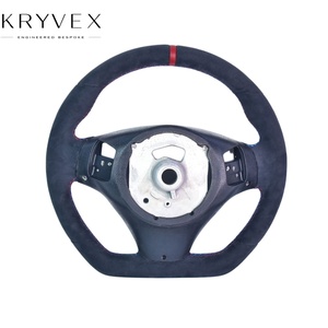 <span class=keywords><strong>Volante</strong></span> Deportivo Modificado Kryvex para las Series 3/4/5/6/7 X3 X5 X6 M3 (E8X E90 E92), Ensamblaje de Cuero Genuino con Detalles en Fibra de Carbono - Product Image 2