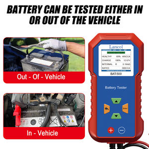 Batterijtester voor 40-3000CCA, met hoogintensieve <span class=keywords><strong>LED</strong></span>-scherm, loodzuurbatterij-analyzer, 12V/24V diagnosetool, 1 jaar garantie - Product Image 4