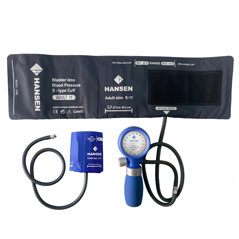 Home Care Product Palm Type Shock Resistant Manual Blood Pressure Monitor With Self Adjustment