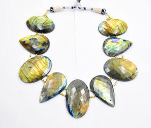 Collar de cuentas de labradorita de estilo clásico, cadena de perlas de agua dulce para collares de cuentas de moda de fiesta - Product Image 1