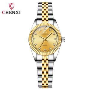CHENXI 004 Reloj de Lujo para Pareja de Negocios en Aleación de Oro para Hombre y Mujer, Regalo Clásico Resistente al Agua - Product Image 6
