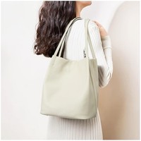 Tas pundak kustom wanita, kulit PU tahan air, tas Tote kapasitas besar, tas belanja ketiak, tas tangan mode untuk wanita