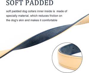 ผู้ผลิตขายส่ง ปลอกคอสุนัขหนังปรับได้ พร้อมโลโก้สั่งทำ - Product Image 5