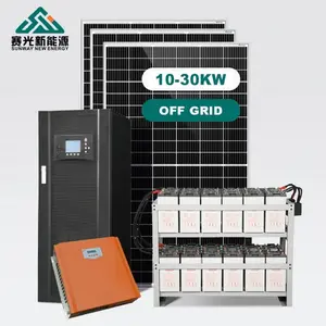 סין מפעל סיטונאי custom 10KW 20KW 30KW להשלים את מערכת אנרגיה סולארית לרשת עבור בית