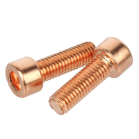 Vis à tête cylindrique à six pans creux en cuivre DIN912 M2 M2.5 M3 M4 M5 M6 M8 T2 pour le bricolage