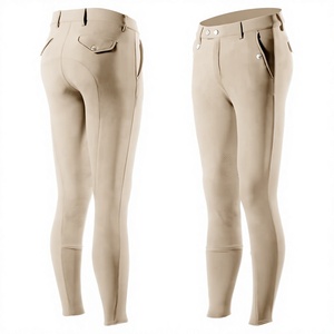 Promotion : Vêtements d'équitation classiques bordeaux pour femmes, hauts d'équitation et culottes d'équitation de compétition extensibles, coupe ajustée taille haute - Product Image 3