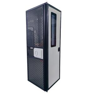 Porte d'entrée de <span class=keywords><strong>caravane</strong></span>/camping-car à charnière gauche/droite 620*1600MM à coins carrés avec pare-soleil, cadre noir et panneau de porte blanc - Product Image 3