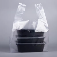 Sac d'Épicerie Compostable Certifié Alimentaire Fabricant pour Supermarché, Sac de Course en Plastique, Sac T-shirt à Emporter, Sac Alimentaire en Plastique