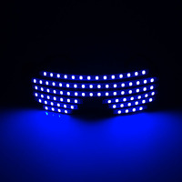 Lunettes LED Lumineuses Lunettes Luminescentes Bar Concert Lunettes Fluorescentes Fournitures de Fête Hommes Femmes Lunettes Accessoires de Spectacle