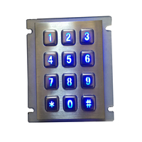 Nouveau et original clavier en métal rétro-éclairé à 12 touches en acier inoxydable