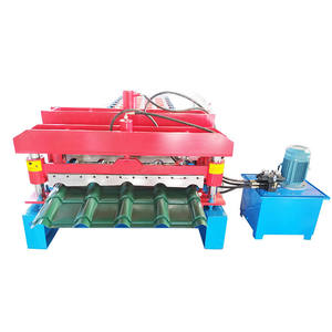 1044 Sırlı Metal Çatı Kaplama Rulo Şekillendirme Makinesi Satılık - Product Image 2