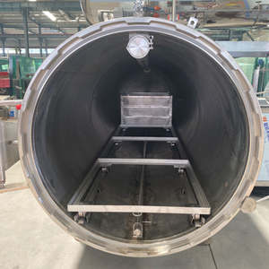 Autoclave storta automatico ad alta temperatura ad alta pressione sterilizzatore per bevande in scatola cibo salsiccia sterilizzazione a vapore - Product Image 4