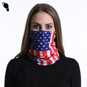 Leo USA หน้ากากลายธงผ้าโพลีเอสเตอร์ระบายอากาศได้ดีผ้าพันคอหลายเส้นไร้รอยต่อสายมายากลสำหรับกีฬากลางแจ้งปั่นจักรยาน - Product Image 1