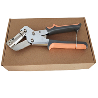 Pince à œillets manuelle portable légère en acier au carbone de 10 mm pour rideaux et cuir – Outil de poinçonnage DIY
