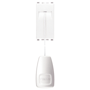 Interrupteur à bouton poussoir Vimar 1P 10A blanc 6 pouces de longueur pour télécommande - Product Image 1