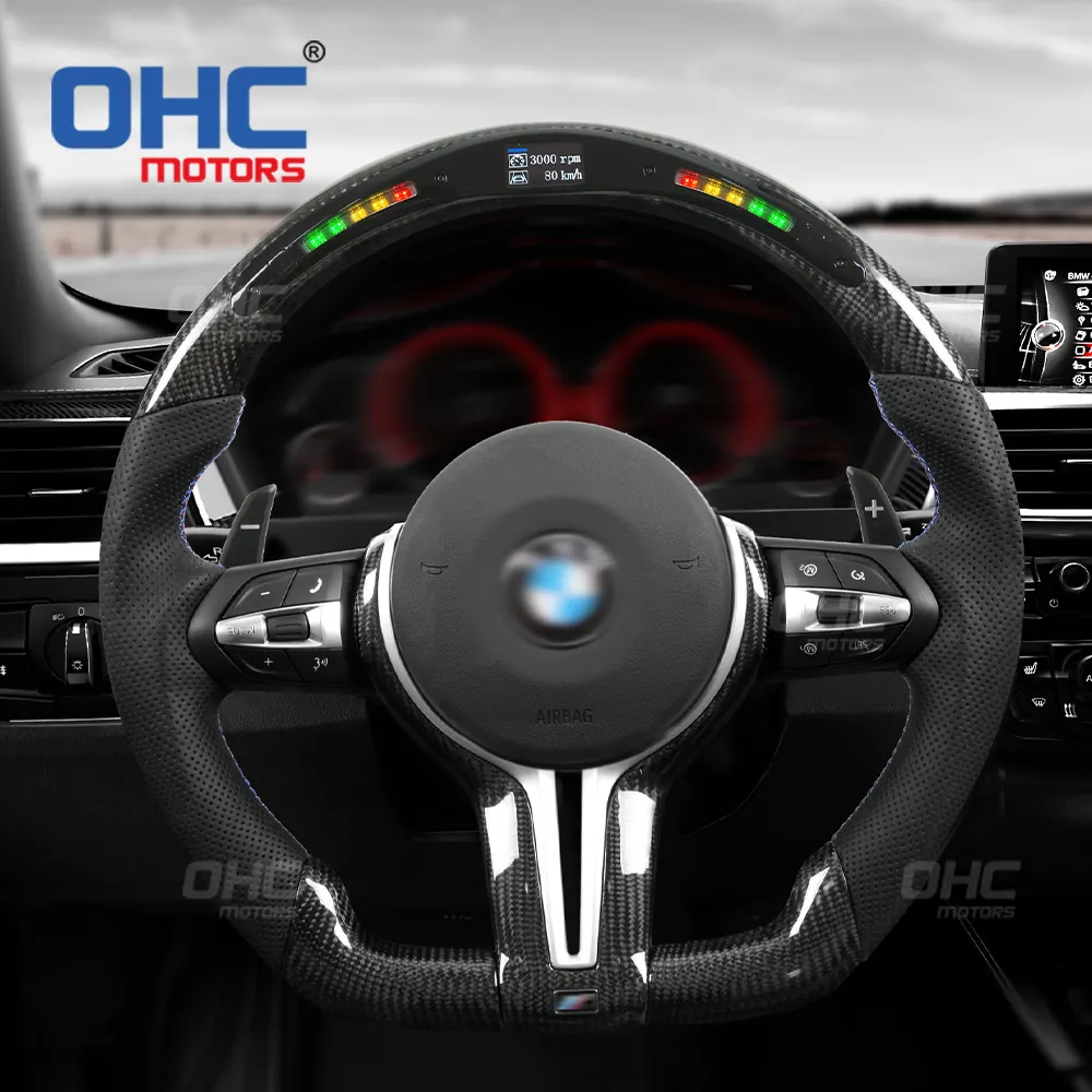 M Performance Steering Wheel Fit for BMW F30 F32 F10 F20 X6 X5 X1 X2 X3 X4 M2 m3 m4 m5 m6 LED Carbon Fiber Steering Wheels