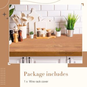 Wholesales Factory Modern Wire <strong>Shelving</strong> Pantry Covers Rack Liner <strong>Bathroom</strong> Kitchen <strong>Shelving</strong> Upgrade <strong>Wooden</strong> Wire Rack Covers - Product Image 4