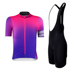 Maillot de cyclisme à manches courtes pour homme, couleur beige unie, fermeture éclair sur le devant, respirant, séchage rapide, coupe extensible, vêtements de sport - Product Image 3