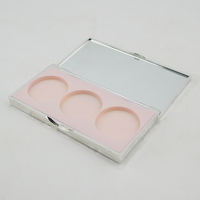 Étui vide pour palette de maquillage (fard à joues et fard à paupières) en ABS recyclable, personnalisable (OEM/ODM), avec 3 couleurs