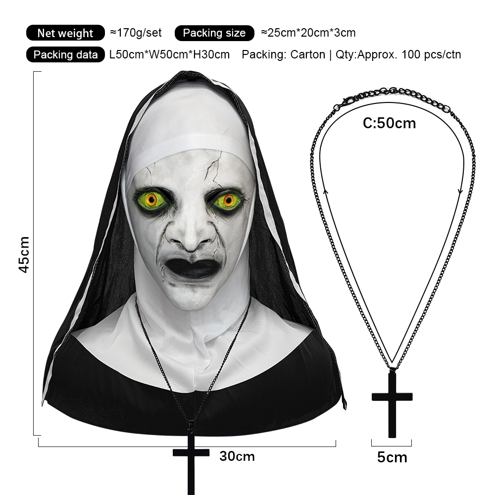Green Eyed Nun (with Necklace)