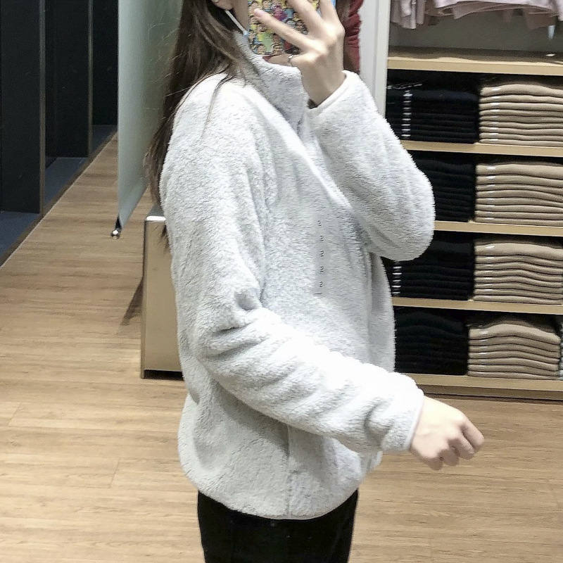 Autumn Winter New Arrivals Women's Full Zip Long Sleeve Velvet Fleece Jacket Breathable Cotton Filling Embroidery Camouflage