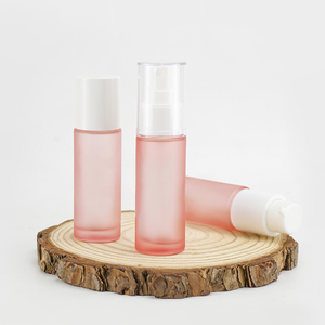 Flacon en <span class=keywords><strong>verre</strong></span> translucide rose brillant mat de 30 ml - Product Image 1