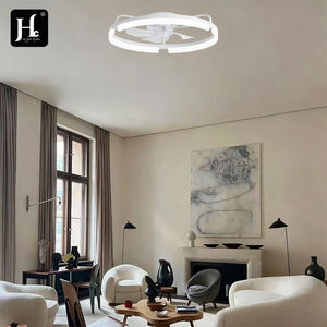 Ventilateur de plafond moderne discret de 20 pouces avec éclairage intégré, adapté aux chambres à coucher et aux chambres d'enfants - Product Image 6