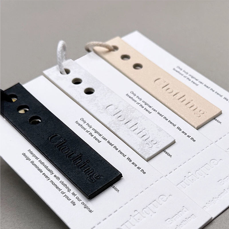 Colour Less Tag Custom Minimalist Colorless Paper Washable Hang Tag Embossed Garment ...
