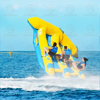Vente chaude Gonflable D'eau Amusant Poisson Volant Remorquables Fly Fish Tube Sports Nautiques Gonflable Banana Boat