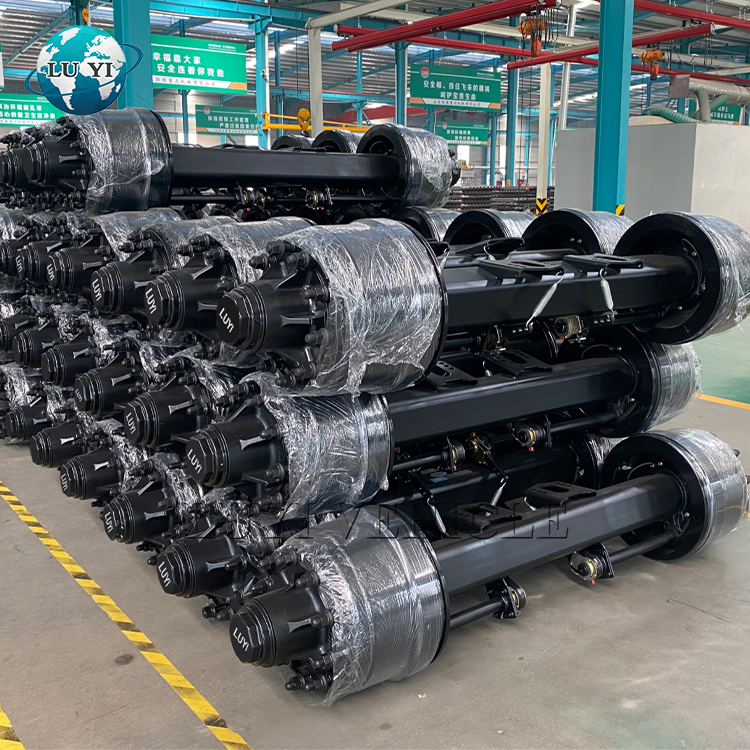 Высококачественные детали для полуприцепа, ось пневматической подвески 13T 16T для продажи