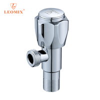 LEOMIX LV-7926 5 yıl garanti 1/2 ''paslanmaz çelik gövde çinko alaşım kolu Mini açı horoz vana