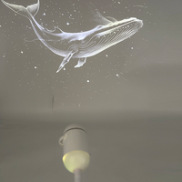 Projecteur LED USB tactile 2-en-1 : étoiles, galaxie, océan, baleine – Lampe de chevet flexible pour chambre d'enfant