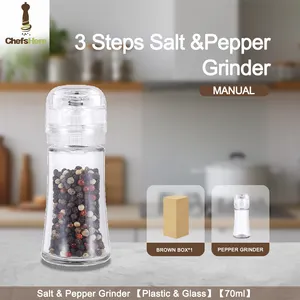 2023 New Arrivals Kitchen Accessories Commercial Dry Salt And Pepper Herb Hand Spice Grinder Manual