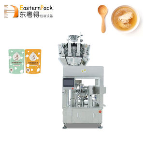 Máquina de envasado de sopa de Goulash de pechuga de pollo <span class=keywords><strong>a</strong></span> <span class=keywords><strong>la</strong></span> <span class=keywords><strong>parrilla</strong></span> de espinaca y alcachofa rotativa de alimentos prefabricados multifunción - Product Image 2