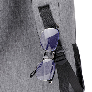 Fashion <b>Backpack</b> 18 In <b>Large</b> <b>Capacity</b> Unisex Student Schoolbag For Business Travel Solid Color With Interior Zipper Pocket - Product Image 4