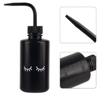 Bouteille de lavage de tatouage en plastique Lash Water Squeeze Bottle Large Liquid Squirt Bottle Succulent Arrosoir avec écailles à bouche étroite