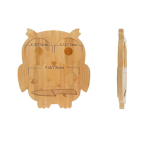 Tabla de cortar de bambú con diseño de búho, con cuchillo y soporte para cítricos, para cócteles de bar y uso en la cocina - Product Image 2