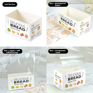 Eco Custom Design Disposable Greaseproof Paper and Box <strong>for</strong> Thick Egg Burst Toast Sandwich Burger Bakery Takeaway Packing - Product Image 6